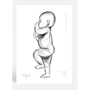 Personlig babyskitse 1:1