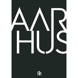 Aarhus (8000) - Typografisk - Hvid p sort