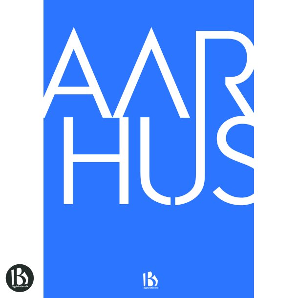 Aarhus (8000) - Typografisk - Lys bl