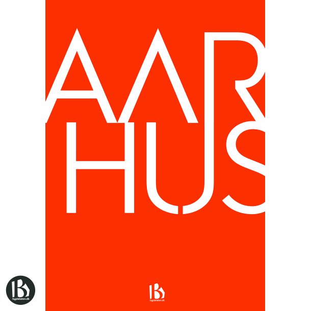 Aarhus (8000) - Typografisk - Dyb orange