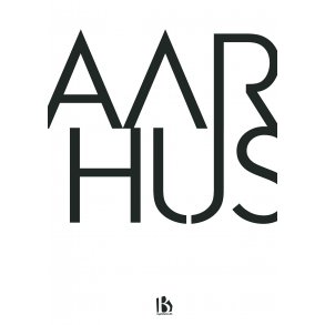 Aarhus (8000) - Typografisk - Sort p hvid