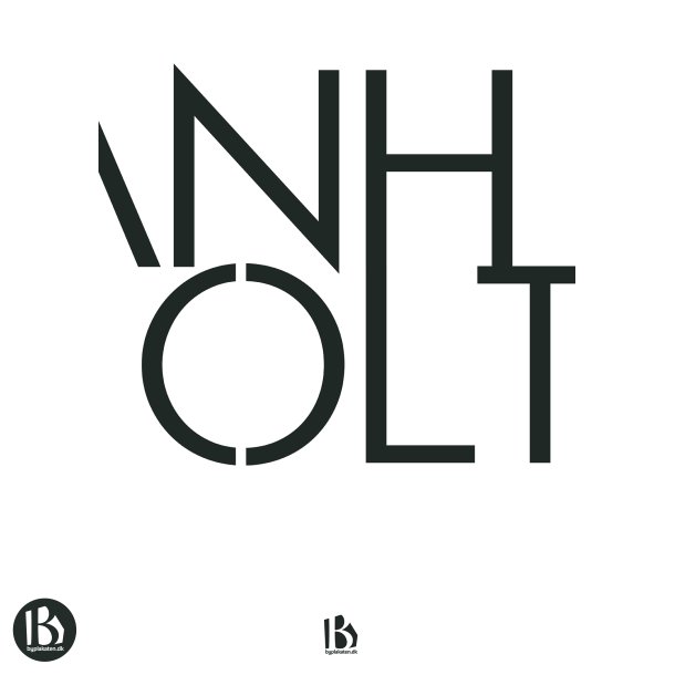 Anholt (8592) - Typografisk - Sort p hvid