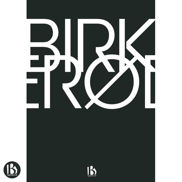 Birkerd (3460) - Typografisk - Hvid p sort
