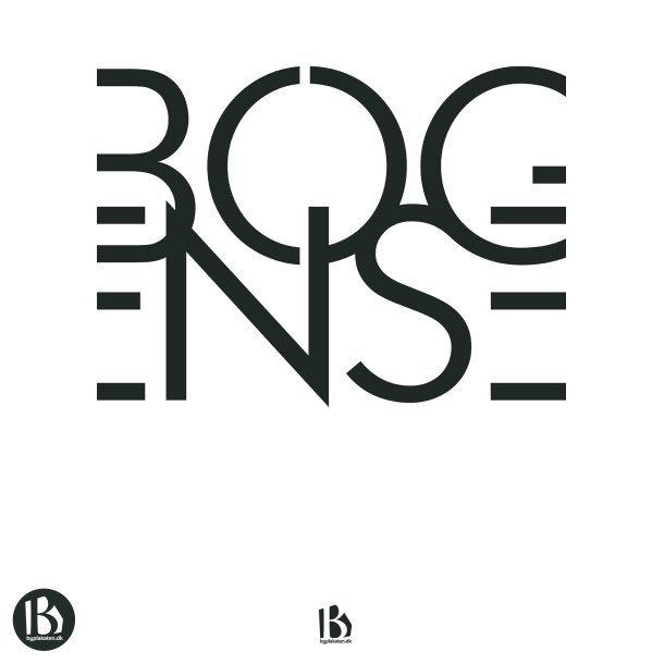 Bogense (5400) - Typografisk - Sort p� hvid