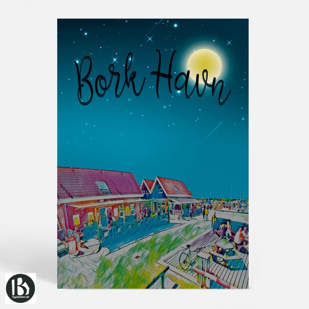 Bork Havn (6893) - Kunstnerisk - By Night