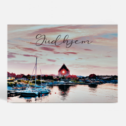 Bornholm (3760) - Kunstnerisk - Aftensol over Gudhjem