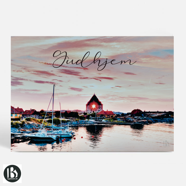 Bornholm (3760) - Kunstnerisk - Aftensol over Gudhjem
