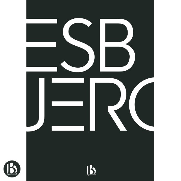 Esbjerg (6700) - Typografisk - Hvid p sort