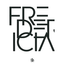 Fredericia (7000) - Typografisk - Sort p� hvid