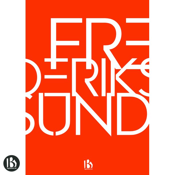 Frederikssund (3600) - Typografisk - Dyb orange