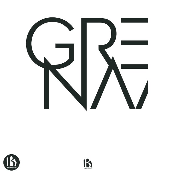 Grenaa (8500) - Typografisk - Sort p hvid