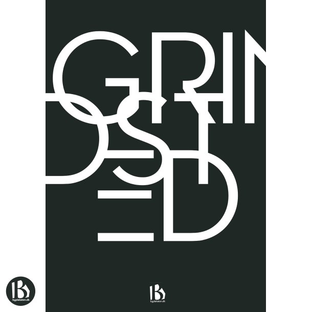 Grindsted (7200) - Typografisk - Hvid p sort