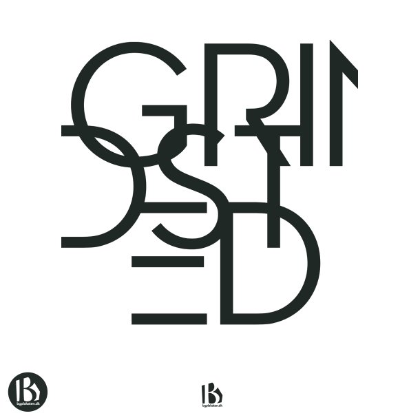 Grindsted (7200) - Typografisk - Sort p hvid
