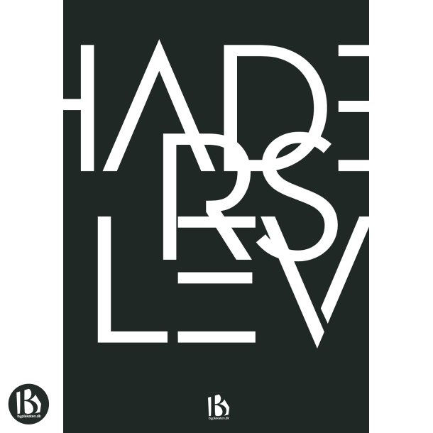 Haderslev (6100) - Typografisk - Hvid p sort