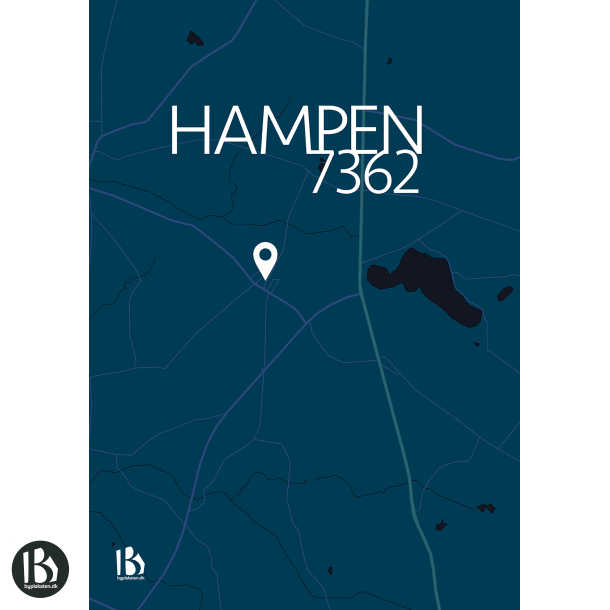 Hampen (7362) - Citymap - Royal Blue