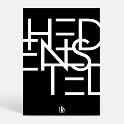 Hedensted (8722) - Typografisk - Hvid p sort