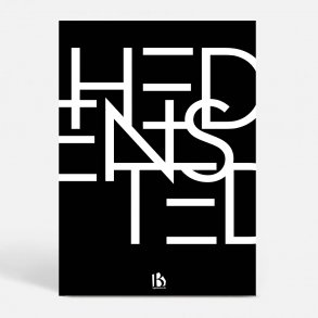 Hedensted (8722) - Typografisk - Hvid p sort