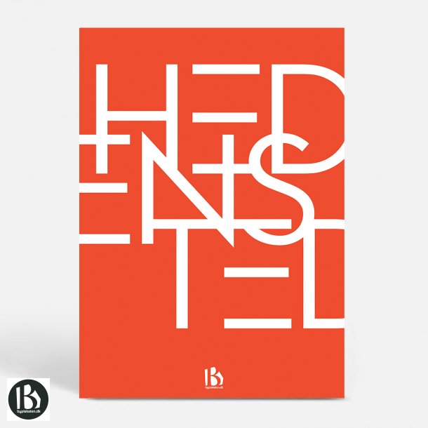 Hedensted (8722) - Typografisk - Dyb orange