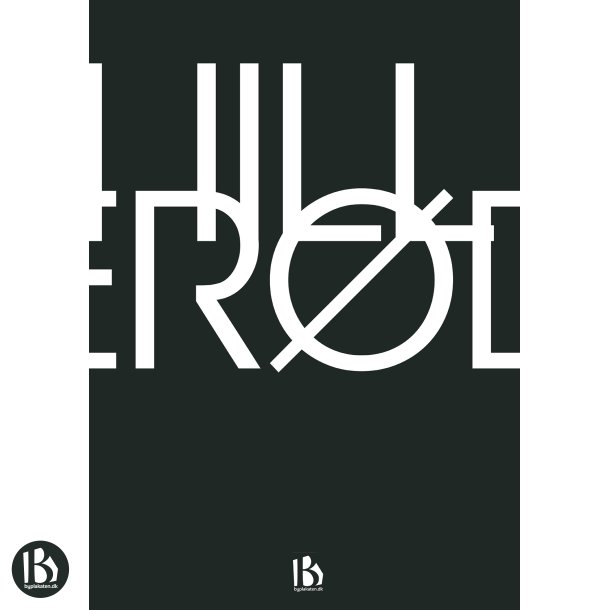 Hillerd (3400) - Typografisk - Hvid p sort