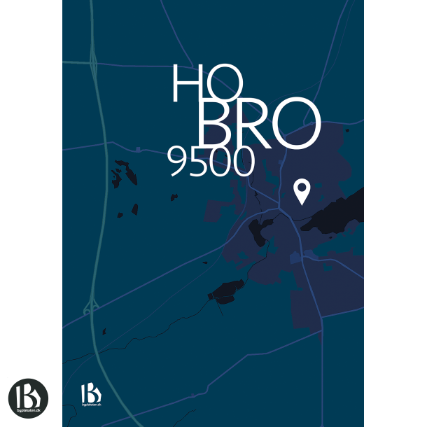 Hobro (9500) - Citymap - Royal Blue