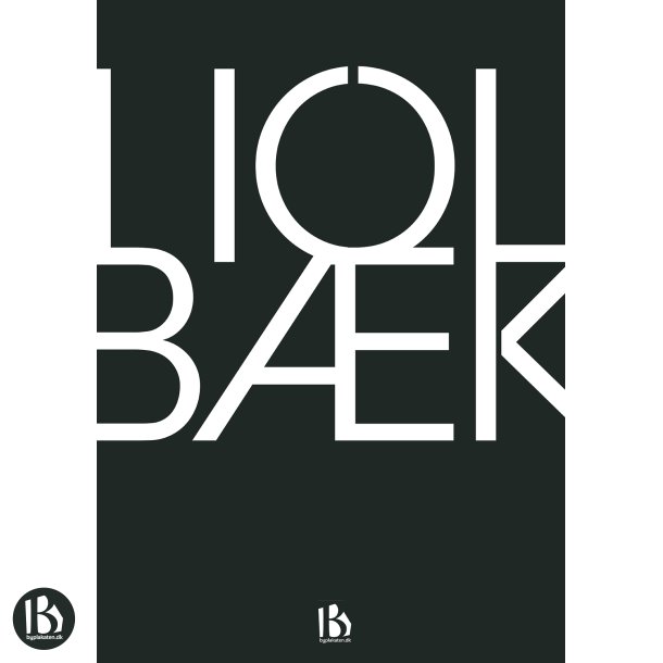 Holbk (4300) - Typografisk - Hvid p sort