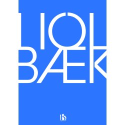 Holbk (4300) - Typografisk - Lys bl