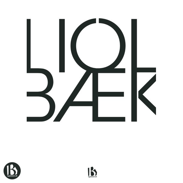 Holbk (4300) - Typografisk - Sort p hvid