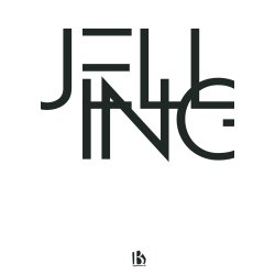 Jelling (7300) - Typografisk - Sort p� hvid