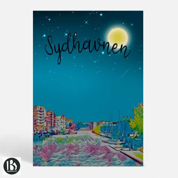 Kbenhavn (2450) - Kunstnerisk - Sydhavnen by Night