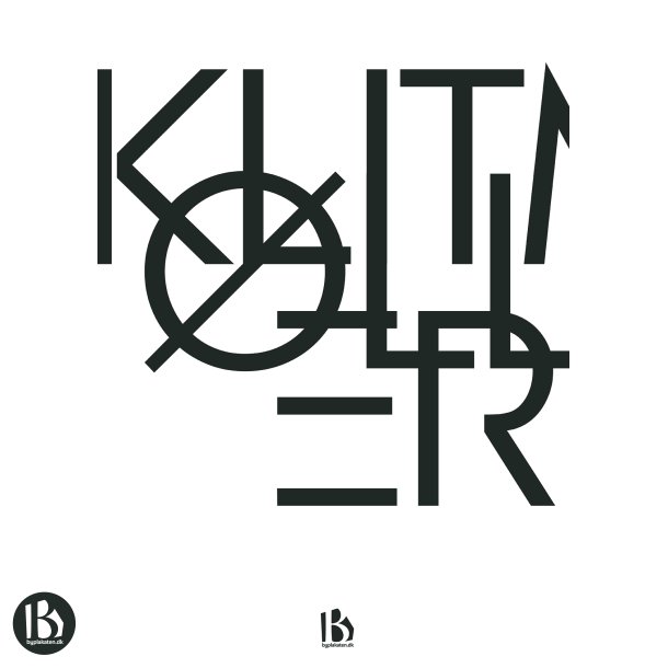 Klitm�ller (7700) - Typografisk - Sort p� hvid