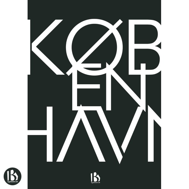 Kbenhavn (1630) - Typografisk - Sort p hvid