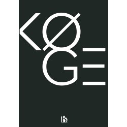 Kge (4600) - Typografisk - Hvid p sort