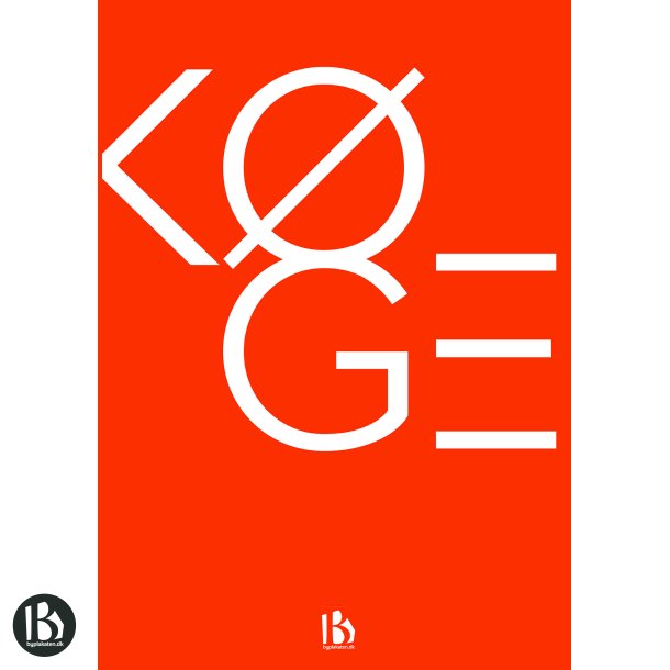 Kge (4600) - Typografisk - Dyb orange