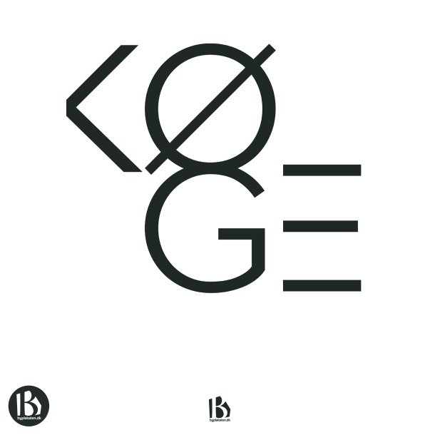 Kge (4600) - Typografisk - Sort p hvid