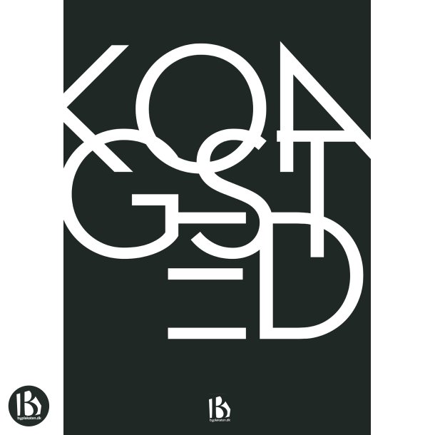 Kongsted (4683) - Typografisk - Hvid p sort