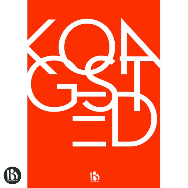 Kongsted (4683) - Typografisk - Dyb orange