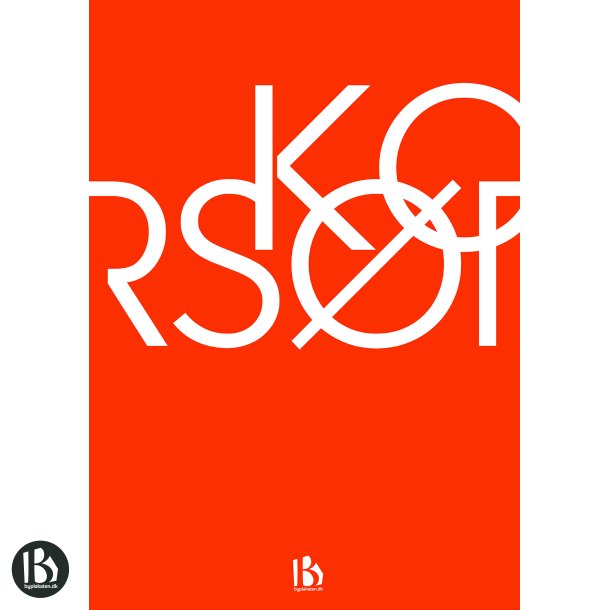 Korsr (4220) - Typografisk - Dyb orange
