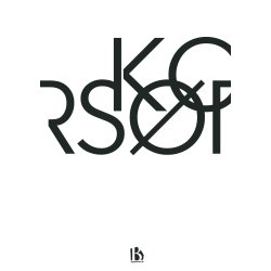 Korsr (4220) - Typografisk - Sort p hvid