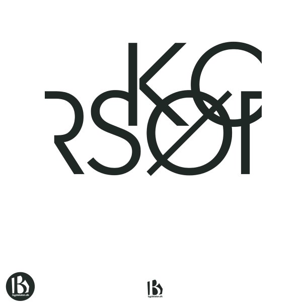Korsr (4220) - Typografisk - Sort p hvid