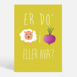 Er do' lam i roen? - Sjove plakater