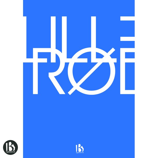 Lillerd (3450) - Typografisk - Lys bl