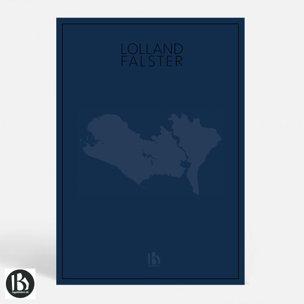 Lege med Site line lægemidlet Lolland-Falster - PLAIN - Blue - Lolland-Falster plakater - Byplakaten.dk  v/Daugaard Trading