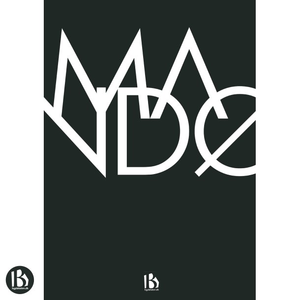 Mand (6760) - Typografisk - Hvid p sort