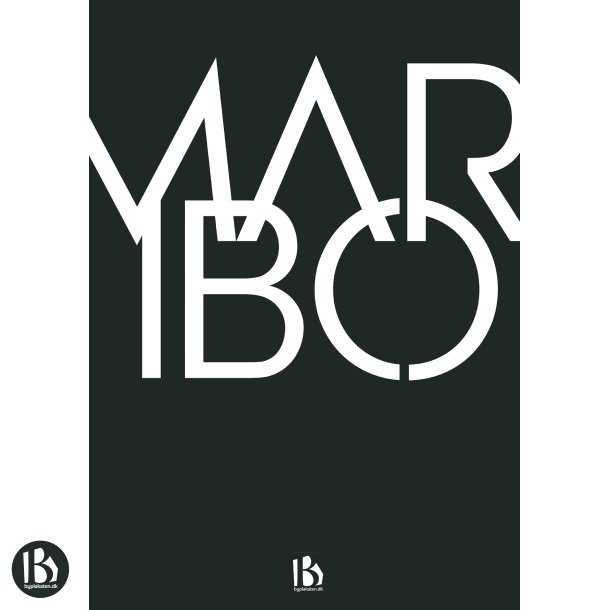 Maribo (4930) - Typografisk - Hvid p sort