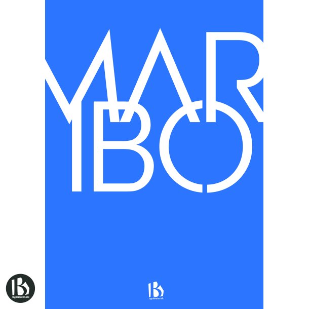 Maribo (4930) - Typografisk - Lys bl