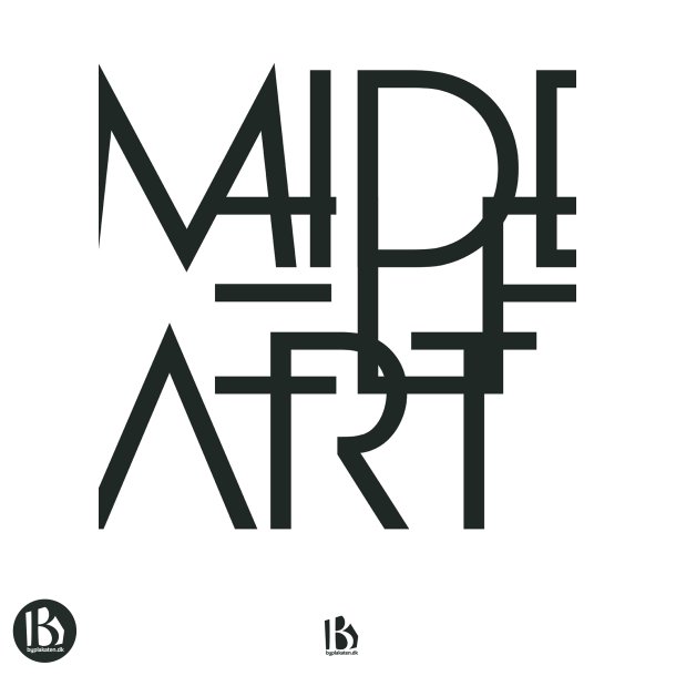 Middelfart (5500) - Typografisk - Sort p hvid