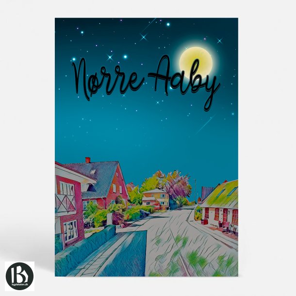 N�rre Aaby (5580) - Kunstnerisk - by Night