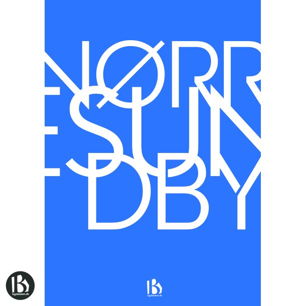 Nrresundby (9400) - Typografisk - Lys bl
