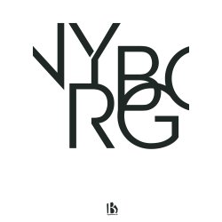 Nyborg (5800) - Typografisk - Sort p hvid