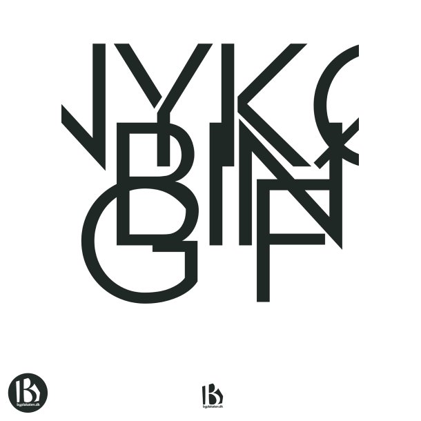 Nykbing F. (4800) - Typografisk - Sort p hvid